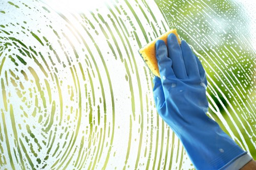 Professional carpet cleaning equipment in a Merton business premises
